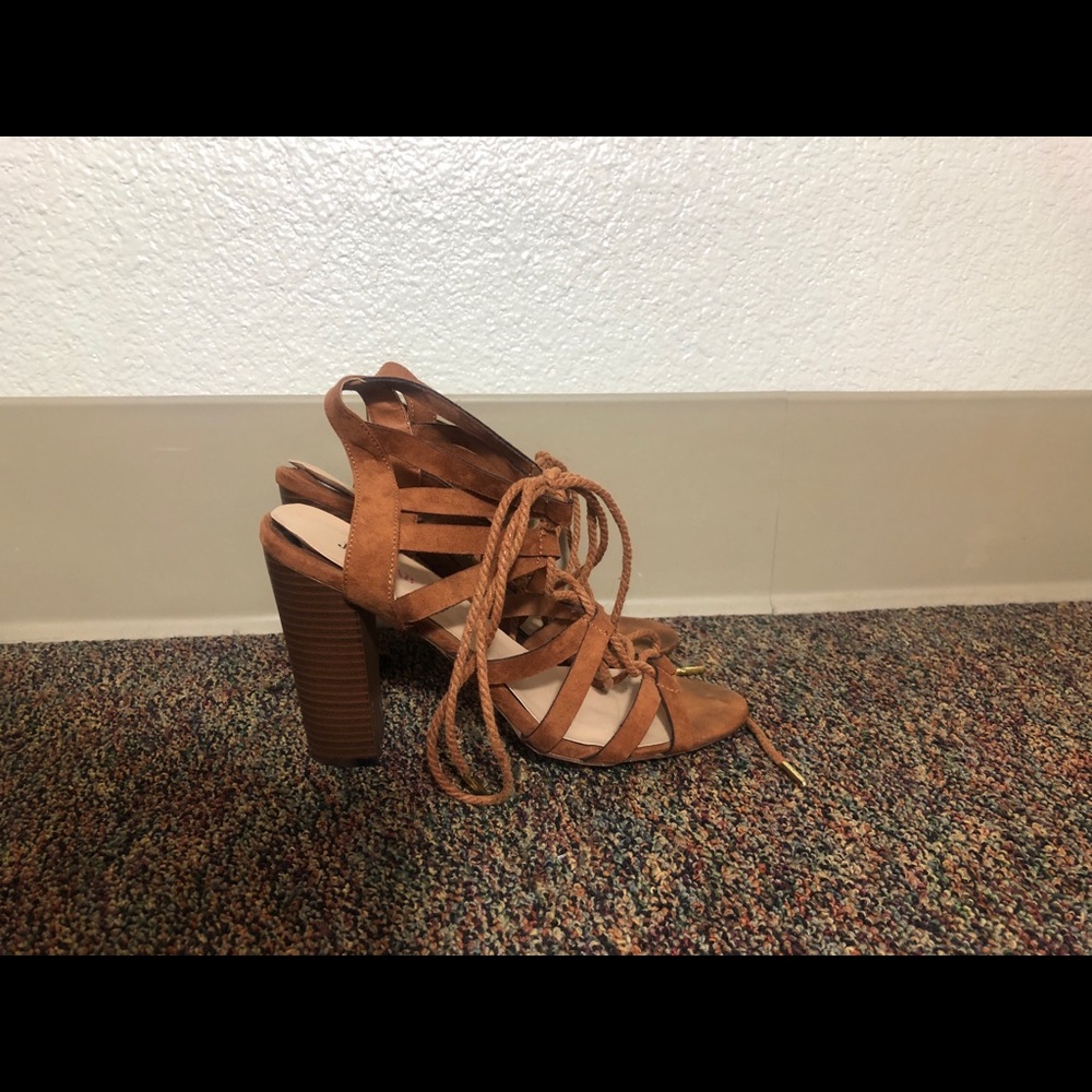 Lace up heels